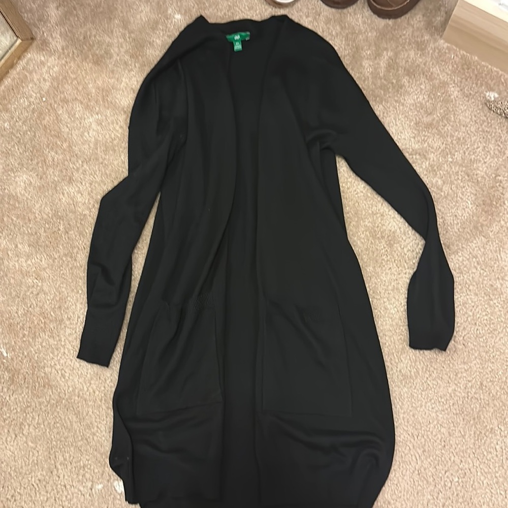 Xs black cardigan